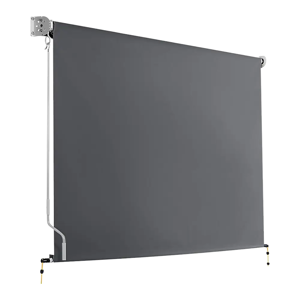 Retractable Straight Drop Roll Down Awning Garden Patio Screen 2.1X2.5M - Home & Garden > Shading
