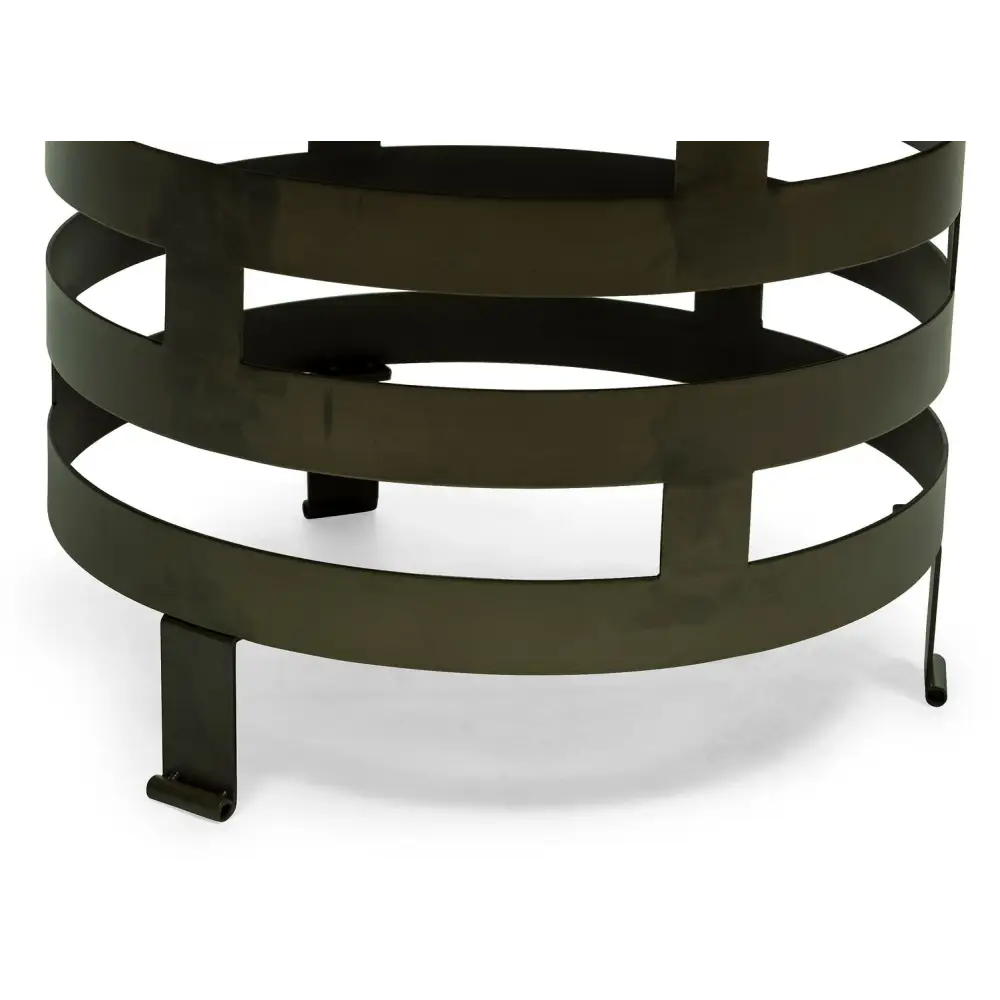 Retro Style Spiral Round Coffee Table with Wood Top - Furniture > Living Room