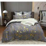 Reversible Design King Size White Duvet Quilt Cover Set - Home & Garden > Bedding