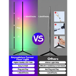 RGB LED Floor Lamp Smart Modern Stand Light - Home & Garden > Lighting