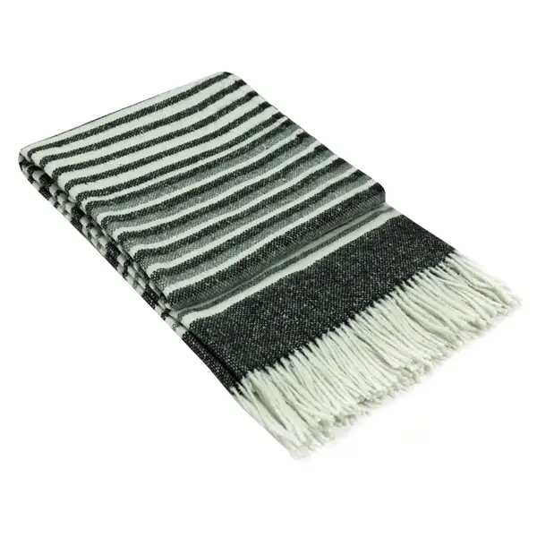 Richmond Throw - Reclaimed Wool Blend - Monochrome - Home & Garden > Decor