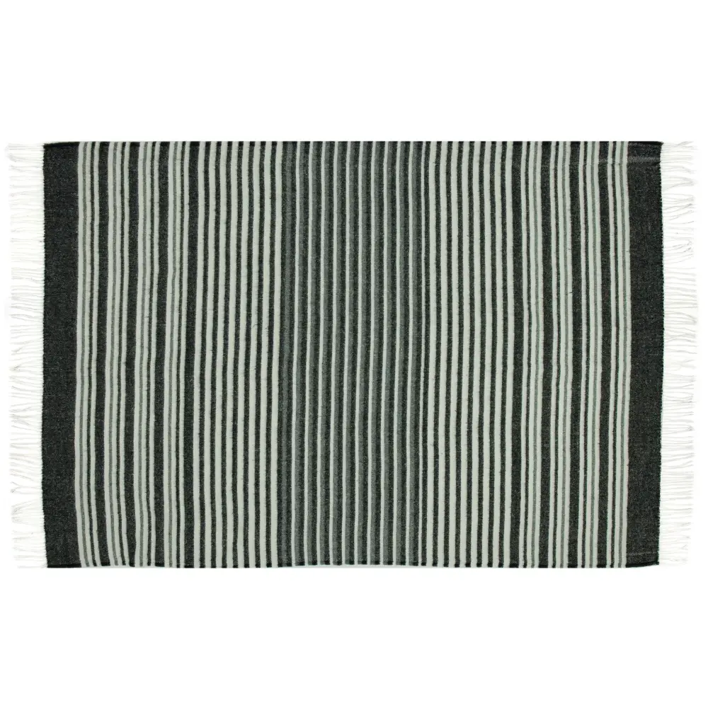 Richmond Throw - Reclaimed Wool Blend - Monochrome - Home & Garden > Decor