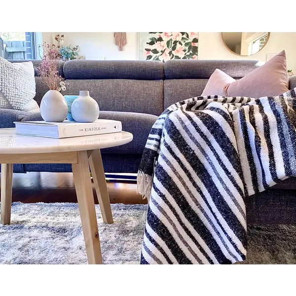 Richmond Throw - Reclaimed Wool Blend - Monochrome - Home & Garden > Decor