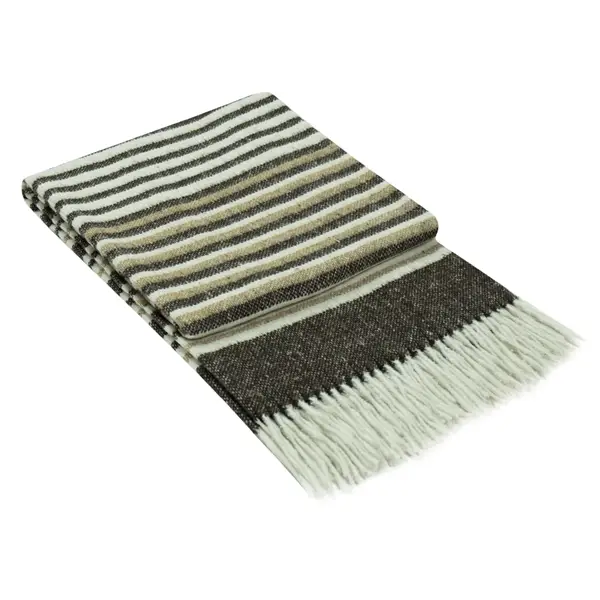 Richmond Throw - Reclaimed Wool Blend - Tan - Home & Garden > Decor
