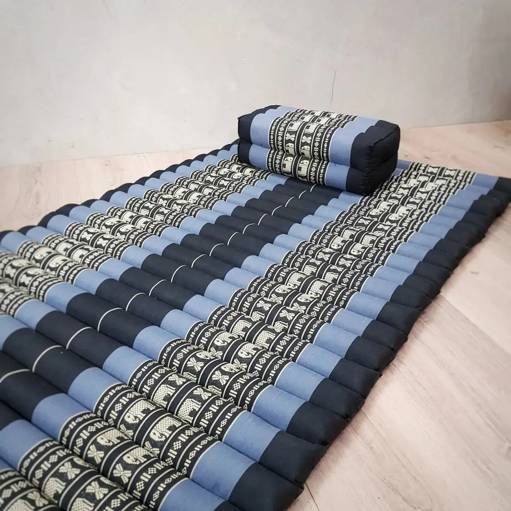 Roll Up Foldable Mattress + Pillow Block Set BlueEle - Home & Garden > Decor