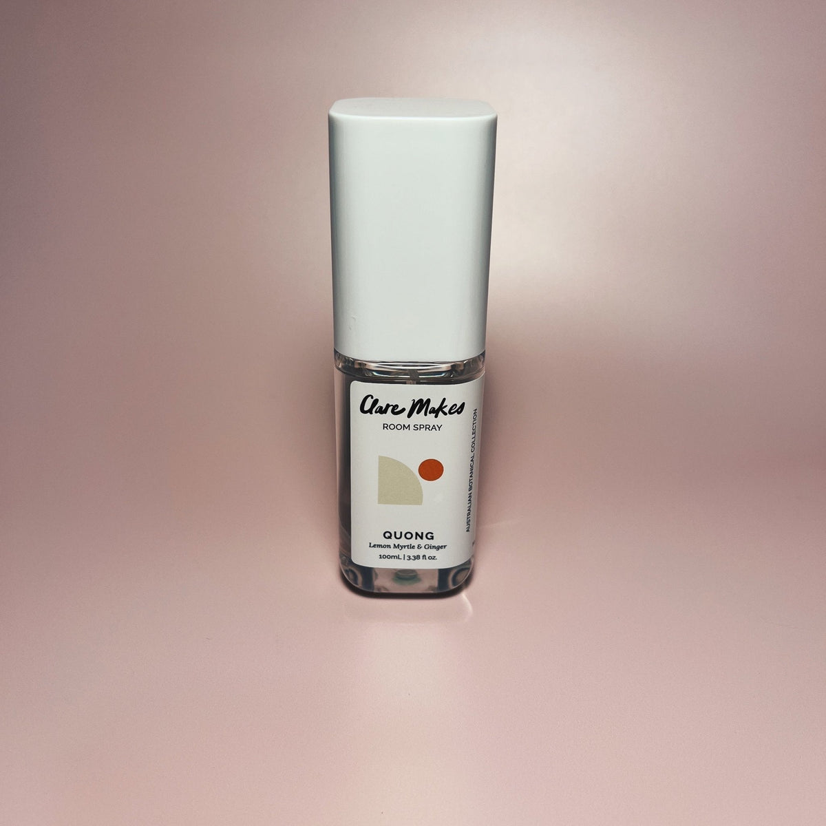 Clare Makes 100ml room spray in a recyclable bottle with a white atomiser cap
