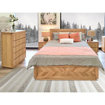 Rosemallow Bedside Table 2 Drawers Storage Cabinet Nightstand End Tables Timber - Furniture > Bedroom