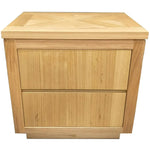 Rosemallow Bedside Table 2 Drawers Storage Cabinet Nightstand End Tables Timber - Furniture > Bedroom