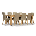 Rosemallow Dining Chair Set of 2 PU Leather Seat Solid Messmate Timber - Silver - Furniture > Dining