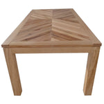 Rosemallow Dining Table 210cm 8 Seater Parquet Top Solid Messmate Timber Wood - Furniture > Dining