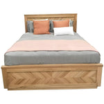 Rosemallow Queen Size Bed Parquet Solid Messmate Timber Wood Frame Mattress Base - Furniture > Bedroom