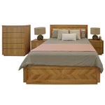 Rosemallow Tallboy 5 Chest of Drawers Solid Messmate Wood Bed Storage - Furniture > Bedroom