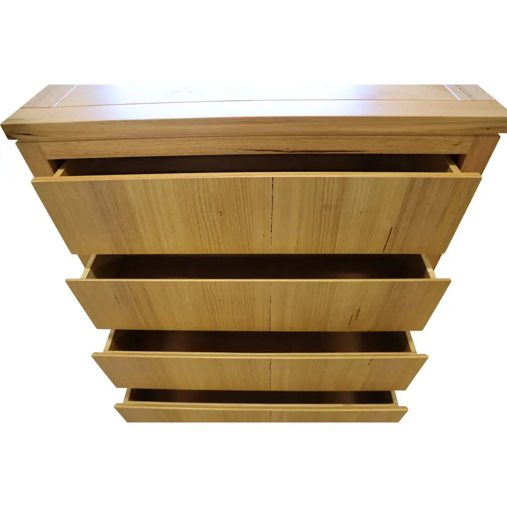 Rosemallow Tallboy 5 Chest of Drawers Solid Messmate Wood Bed Storage - Furniture > Bedroom