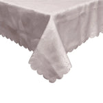 Rosie Taupe Luxury Jacquard Tablecloth 150 x 210 cm - Home & Garden > Kitchenware