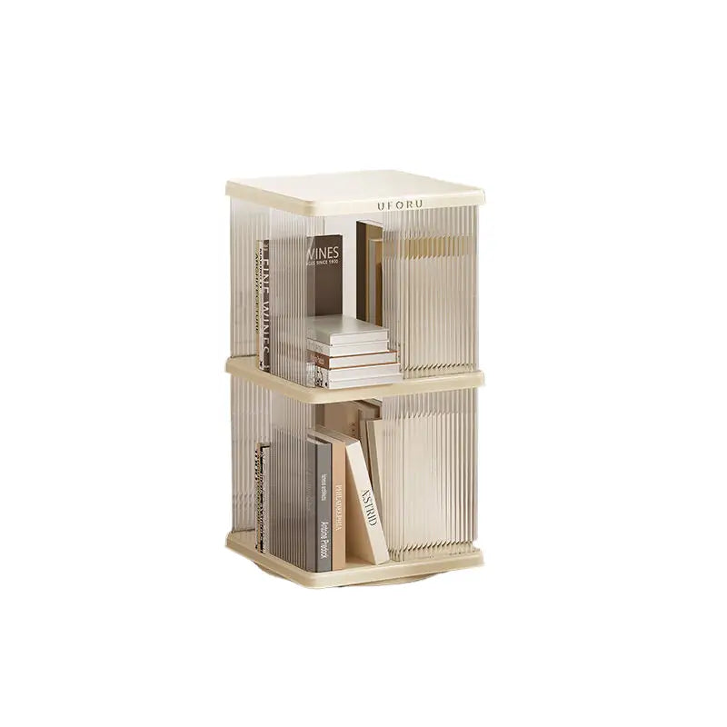 Rotating Storage Bookshelf Square 2 layers - Furniture > Living Room > Bookcases & Shelves