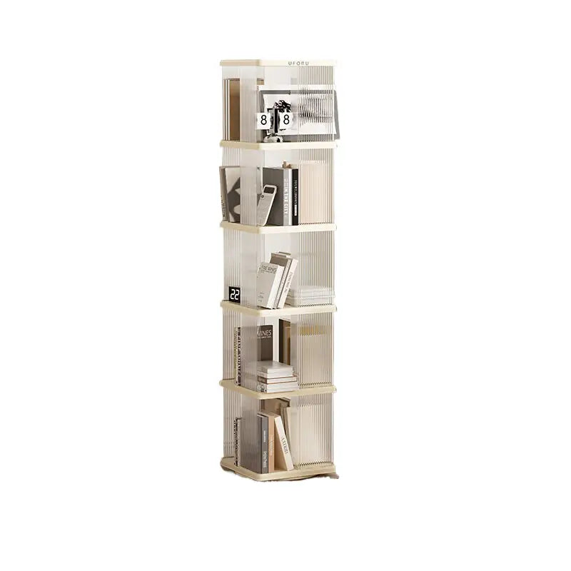 Rotating storage bookshelf square five layers - Furniture > Living Room > Bookcases & Shelves