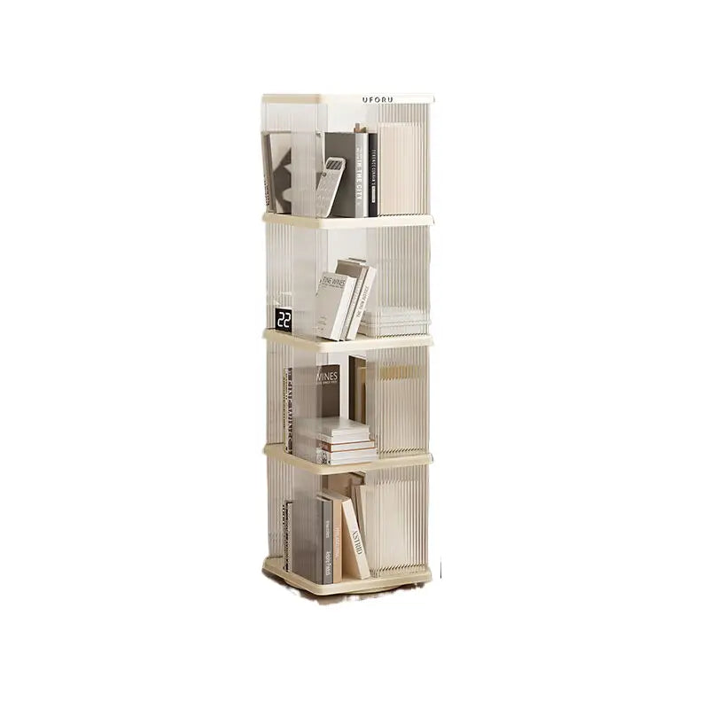 Rotating storage bookshelf square four layers - Furniture > Living Room > Bookcases & Shelves