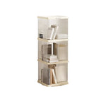 Rotating storage square bookshelf with three layers - Furniture > Living Room > Bookcases & Shelves