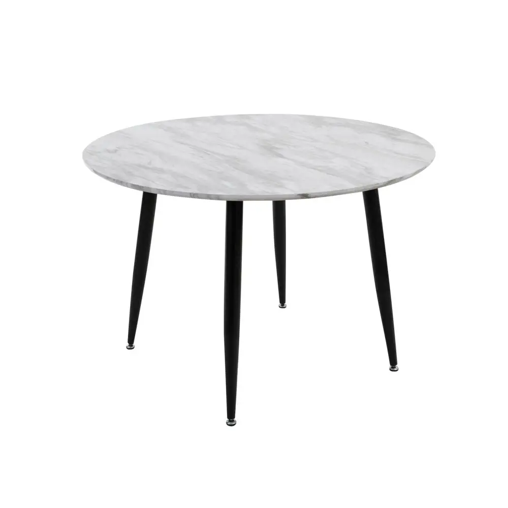 Round MDF Marbling Dining Table - Furniture > Dining