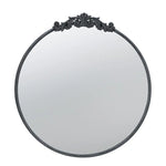 ROUND ORNATE METALLIC WALL MIRROR - Home & Garden > Decor > Mirrors