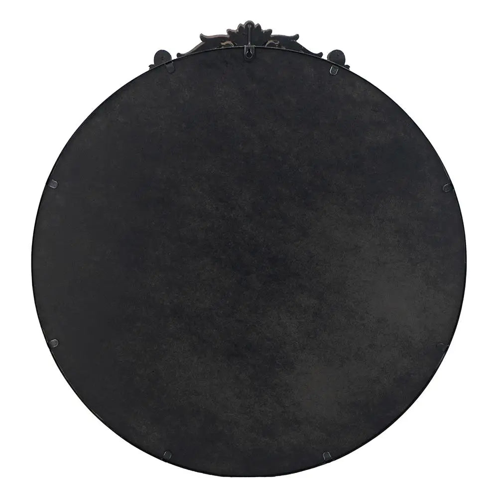 ROUND ORNATE METALLIC WALL MIRROR - Home & Garden > Decor > Mirrors