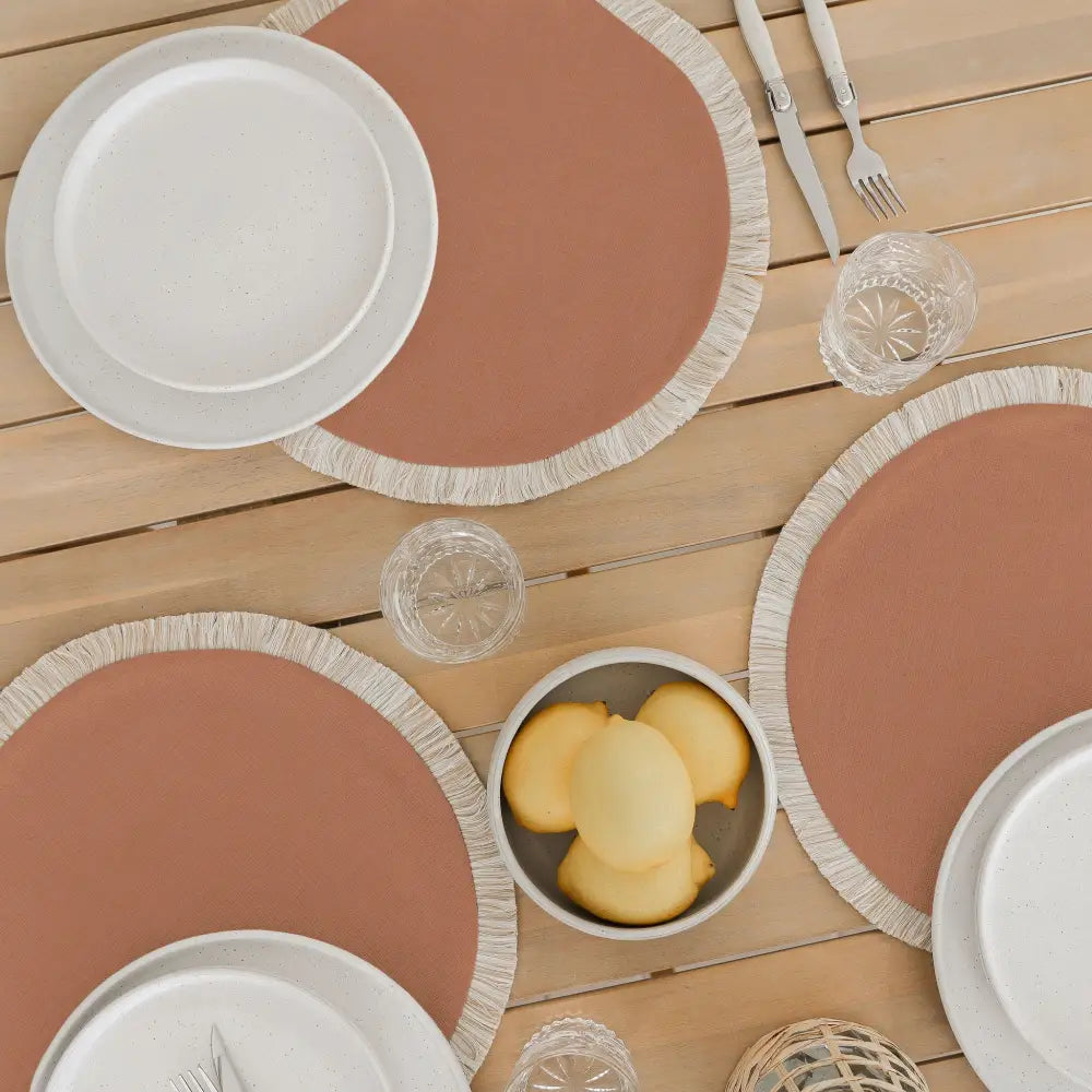 Round Placemat-Solid-Clay-40cm - Home & Garden > Decor