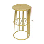 Round Side Table Bedside Bedroom Lounge Furniture - Furniture > Sofas > Sofas & Sofa Beds