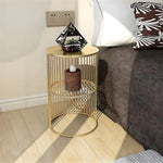 Round Side Table Bedside Bedroom Lounge Furniture - Furniture > Sofas > Sofas & Sofa Beds