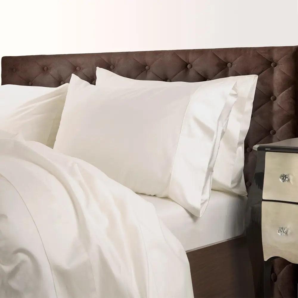 Royal Comfort 1000 Thread Count Cotton Blend Quilt Cover Set Premium Hotel Grade - King - Pebble - Home & Garden >