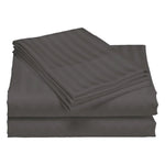 Royal Comfort 1200TC Quilt Cover Set Damask Cotton Blend Luxury Sateen Bedding - Queen - Charcoal Grey - Home & Garden