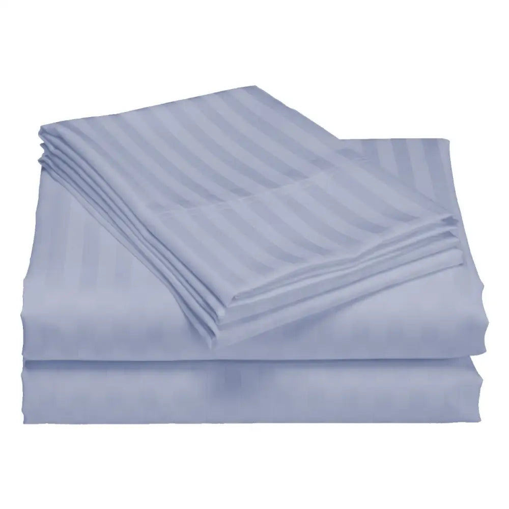 Royal Comfort 1200TC Quilt Cover Set Damask Cotton Blend Luxury Sateen Bedding - King - Blue Fog - Home & Garden >