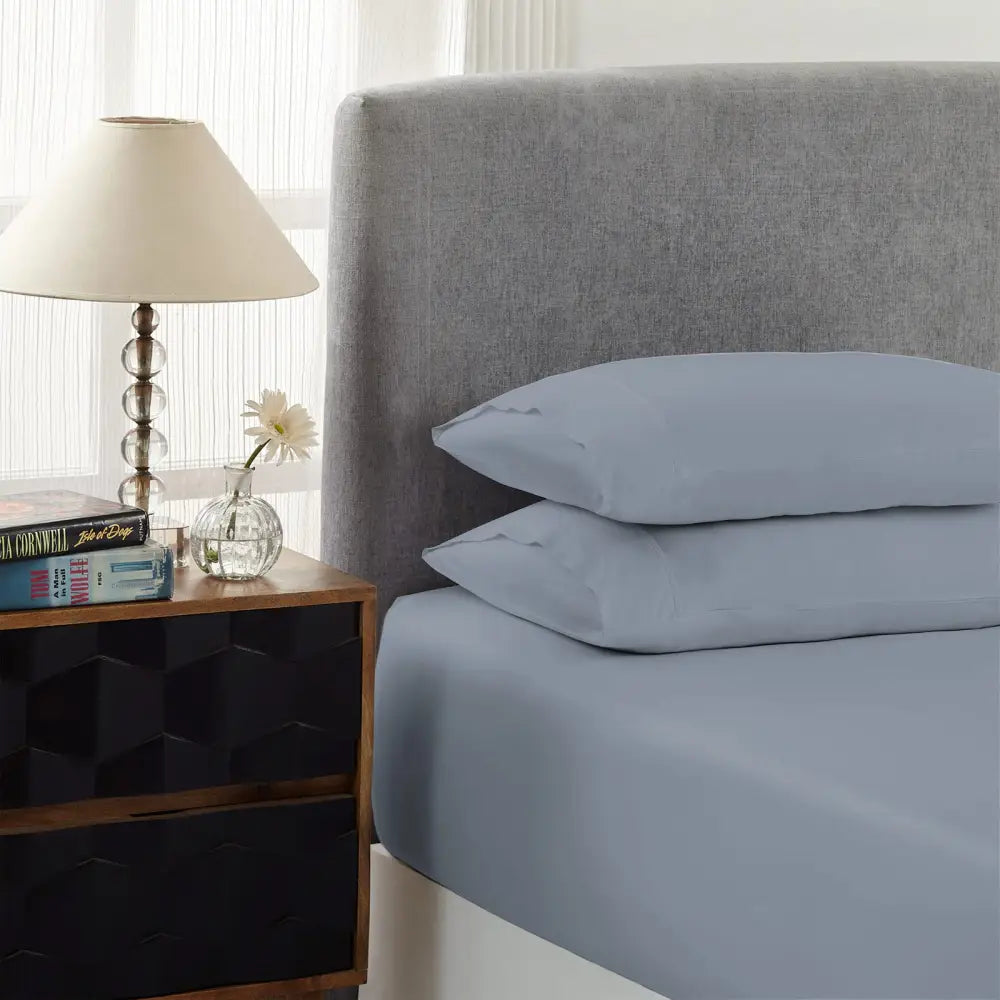 Royal Comfort 1500 Thread Count Cotton Rich Sheet Set 3 Piece Ultra Soft Bedding - Double - Indigo - Home & Garden >