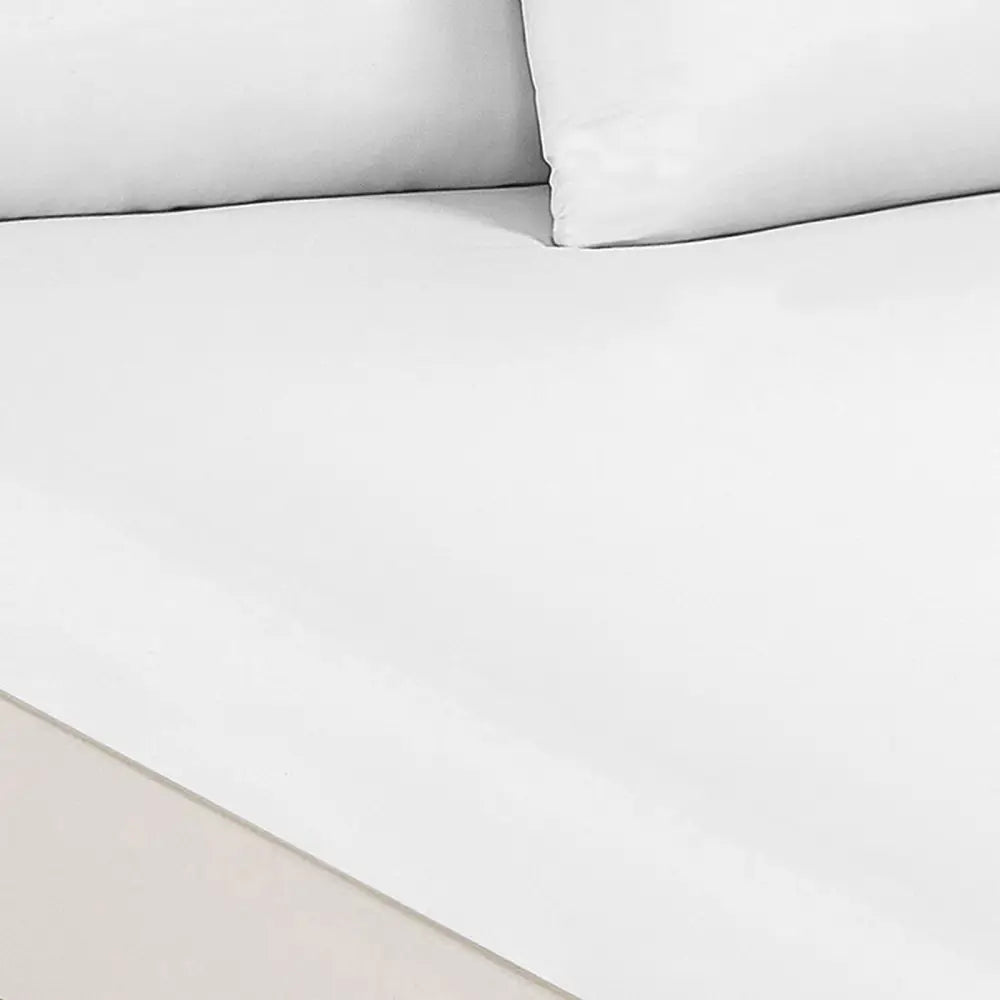 Royal Comfort 1500 Thread Count Cotton Rich Sheet Set 3 Piece Ultra Soft Bedding - Double - White - Home & Garden >