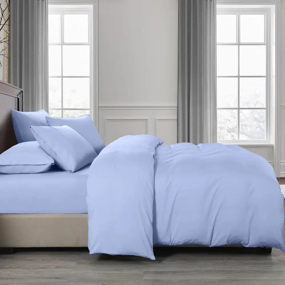Royal Comfort 2000TC 6 Piece Bamboo Sheet & Quilt Cover Set Cooling Breathable - King - Charcoal - Home & Garden >