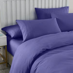 Royal Comfort 2000TC Quilt Cover Set Bamboo Cooling Hypoallergenic Breathable - Queen - Royal Blue - Home & Garden >
