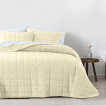 Royal Comfort Coverlet Set Bedspread Soft Touch Easy Care Breathable 3 Piece Set - Queen - Beige - Home & Garden >