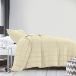 Royal Comfort Coverlet Set Bedspread Soft Touch Easy Care Breathable 3 Piece Set - King - Beige - Home & Garden >