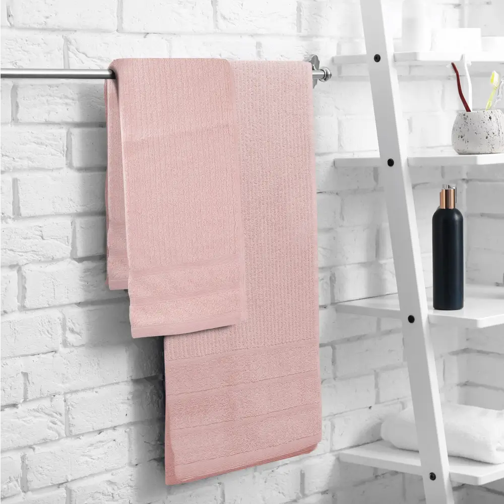 Royal Comfort Eden Egyptian Cotton 600GSM 8 Piece Luxury Bath Towels Set - Blush - Home & Garden > Bathroom Accessories