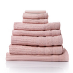 Royal Comfort Eden Egyptian Cotton 600GSM 8 Piece Luxury Bath Towels Set - Blush - Home & Garden > Bathroom Accessories