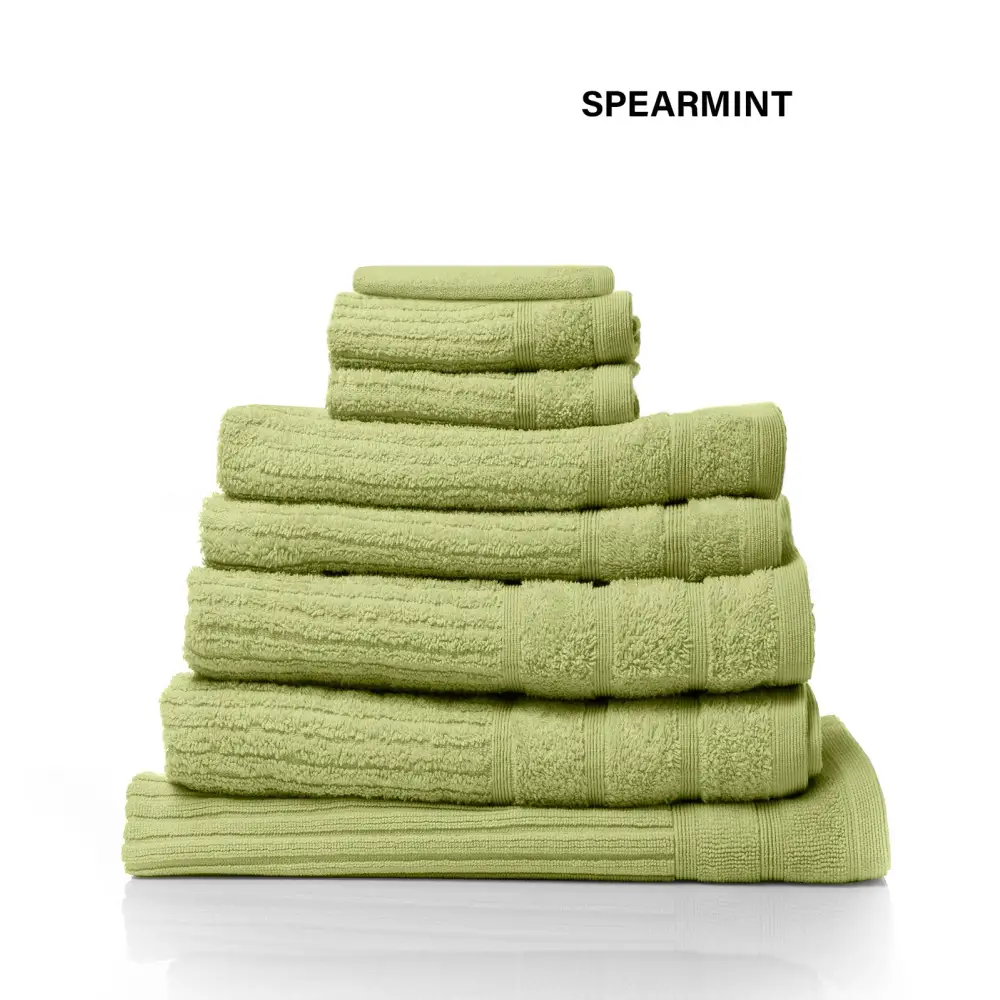 Royal Comfort Eden Egyptian Cotton 600GSM 8 Piece Luxury Bath Towels Set - Spearmint - Home & Garden > Bathroom