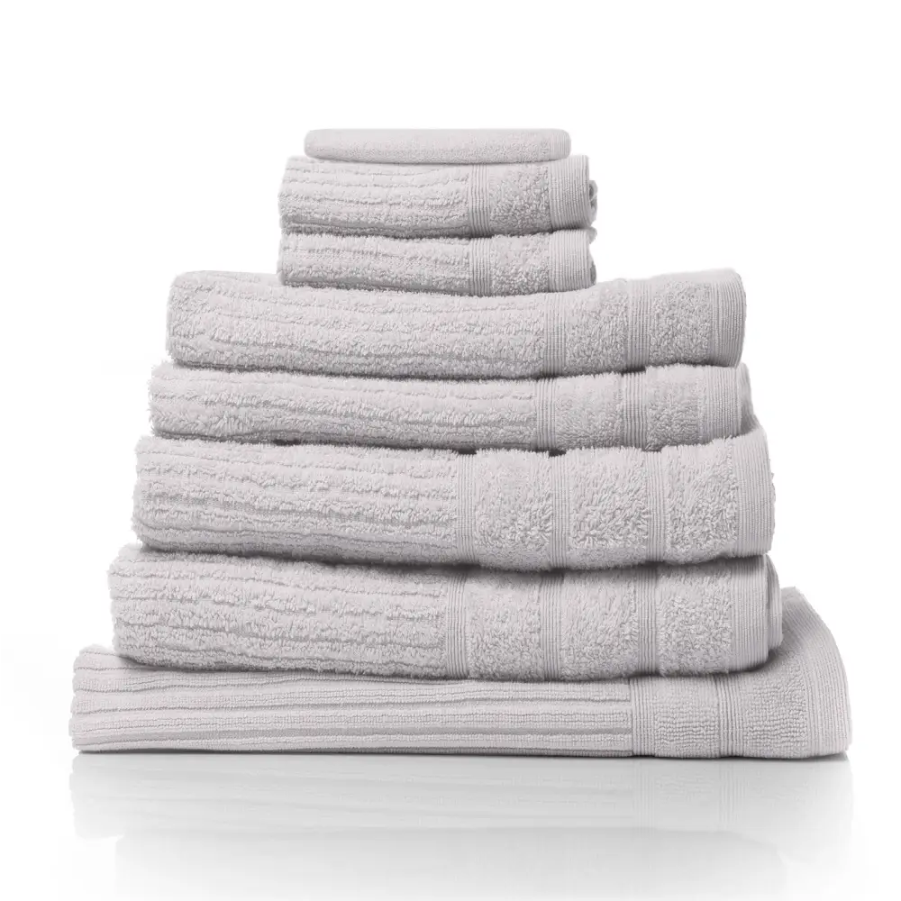 Royal Comfort Eden Egyptian Cotton 600GSM 8 Piece Luxury Bath Towels Set - Holly - Home & Garden > Bathroom Accessories