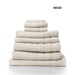 Royal Comfort Eden Egyptian Cotton 600GSM 8 Piece Luxury Bath Towels Set - Beige - Home & Garden > Bathroom Accessories