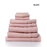 Royal Comfort Eden Egyptian Cotton 600GSM 8 Piece Luxury Bath Towels Set - Blush - Home & Garden > Bathroom Accessories