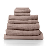 Royal Comfort Eden Egyptian Cotton 600GSM 8 Piece Luxury Bath Towels Set - Rose - Home & Garden > Bathroom Accessories