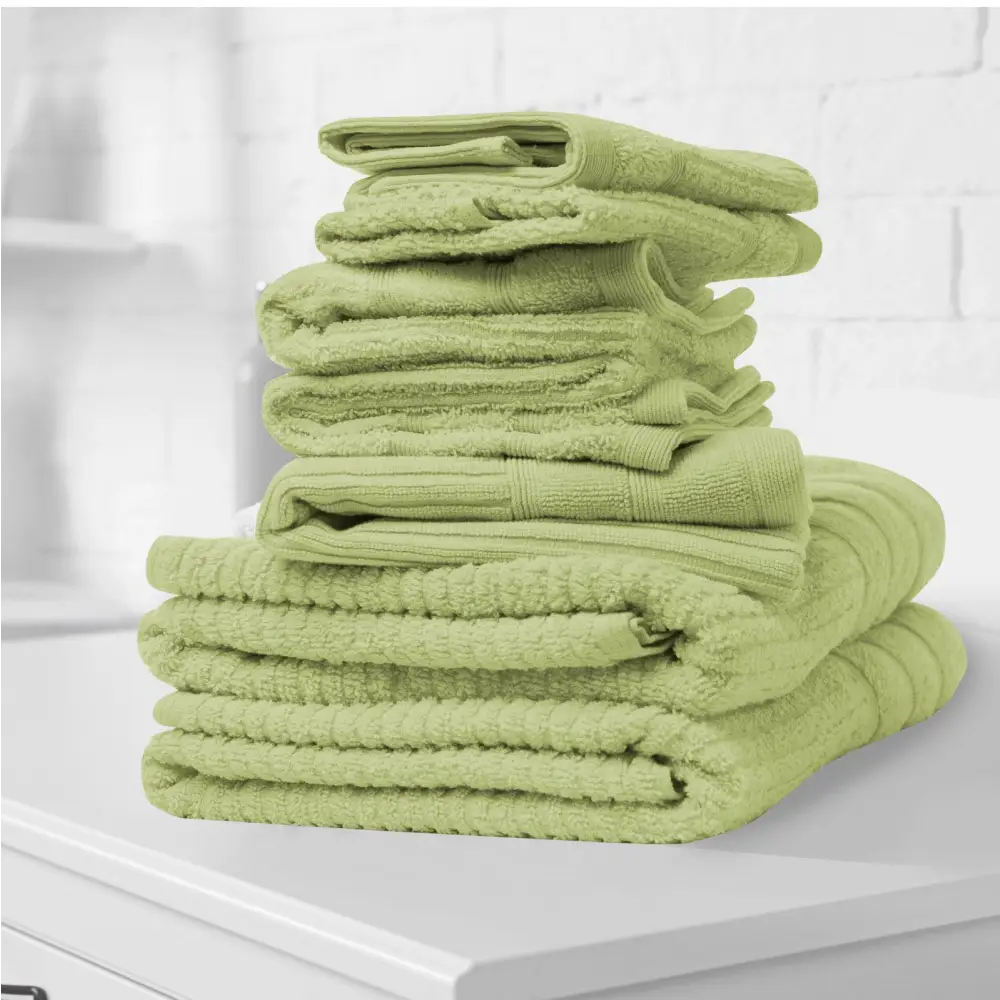 Royal Comfort Eden Egyptian Cotton 600GSM 8 Piece Luxury Bath Towels Set - Spearmint - Home & Garden > Bathroom