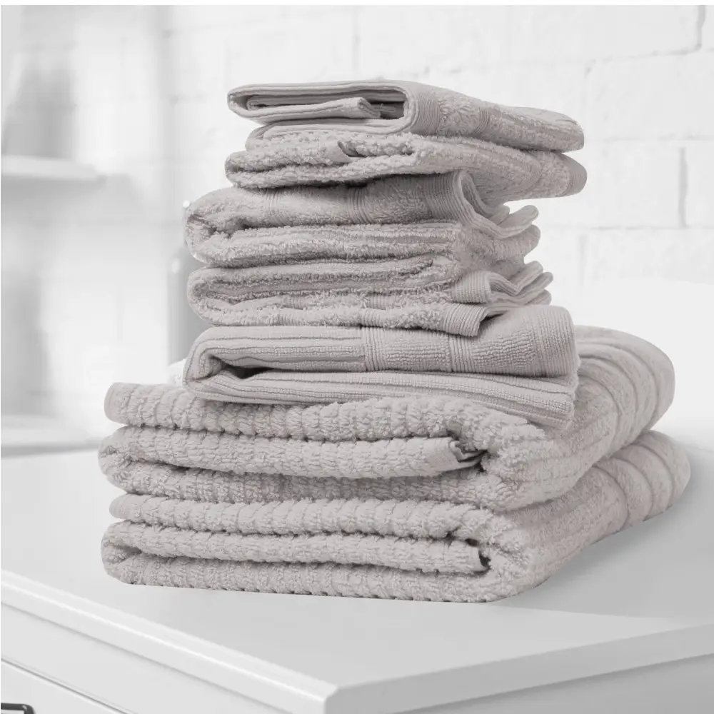 Royal Comfort Eden Egyptian Cotton 600GSM 8 Piece Luxury Bath Towels Set - Holly - Home & Garden > Bathroom Accessories