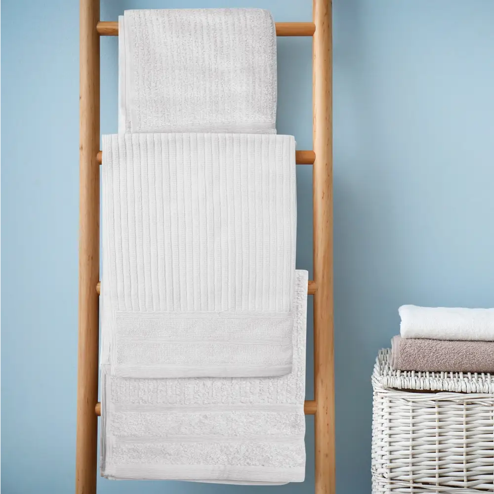 Royal Comfort Eden Egyptian Cotton 600GSM 8 Piece Luxury Bath Towels Set - White - Home & Garden > Bathroom Accessories