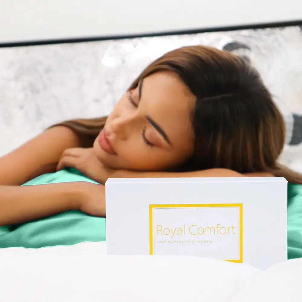 Royal Comfort Mulberry Soft Silk Hypoallergenic Pillowcase Twin Pack 51 x 76cm - Mint - Home & Garden > Bedding