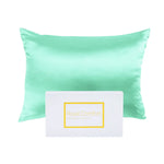 Royal Comfort Mulberry Soft Silk Hypoallergenic Pillowcase Twin Pack 51 x 76cm - Mint - Home & Garden > Bedding