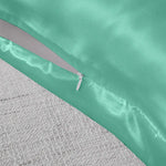 Royal Comfort Mulberry Soft Silk Hypoallergenic Pillowcase Twin Pack 51 x 76cm - Mint - Home & Garden > Bedding
